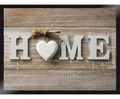 ID Mat 6080 Decohome CÅur Tapis Paillasson Fibre Polyamide/PVC Beige 60 x 80 x 0,67 cm