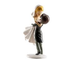 Dekora 305049 Figurine sEmbrassant Joyeux pour Le Gateau de Mariage 16 cm