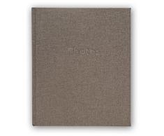Zep Q5827 Album Photo Traditionnel feuillets Format 29x31 cm 60 Pages Linen Marron, Papier Laminé, Brun, 32 x 30 x 3,5 cm