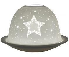 Himmlische DÃ¼fte Geschenkartikel GmbH RÃ¤der Parfums Cadeau Objet dl0103Â Ciel Ã©toilÃ© Photophore, Porcelaine, Blanc, 12Â x 12Â x 8Â cm