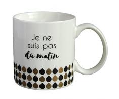LA CARTERIE Mug cadeau Ã message Je ne suis pas du matin