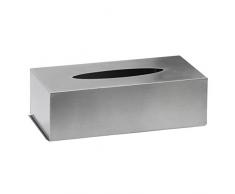 AMARE Boîte à mouchoirs en Acier Inoxydable Argenté 24