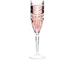 RCR Flûtes à Champagne en Cristal Oasis 26327020006, 160 ML, Lot de 6, Verre, Claire, 22 x 14,6 x 23,3 cm