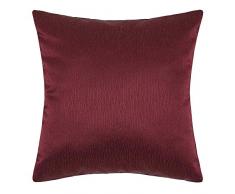 Madura Housse de Coussin Nora, Polyester, Bordeaux, 40 x 40 cm
