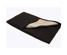 Soleil docre 512008 Plaid Daisy Chocolat/Ivoire 110 x 140 cm