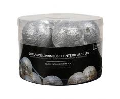 Lum & Co Guirlande dÃ©corative lumiÃ¨res, argent, 10Â unitÃ©s