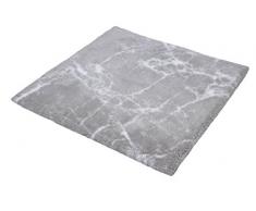 Kleine Wolke 4073146135 Como Tapis de bain Coton Argent-Gris 60 x 60 x 2 cm