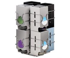 Xavax Porte-capsules Ã cafÃ© Compatto (distributeur pour machine Tassimo, 64 capsules) Argent