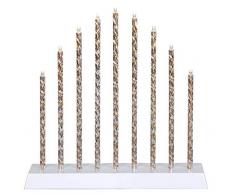 Star 192-81 Chandelier à Del Trix-Battery, 9 lum, 0.54 W, Or, 28 x 27 x 6