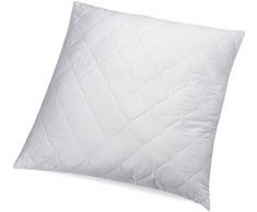 AmazonBasics Oreiller en microfibre avec taie matelassÃ©e en microfibre, 65x65 cm, Lot de 2