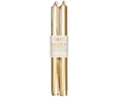 Caspari Entertaining with Lot de 2 Bougies Non parfumÃ©es Or 25 cm