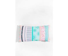 Desigual Coussin rectangulaire, Fibres Synthétiques, Rose Pale, 50x30x8 cm