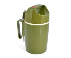 ROTPUNKT Thermos en Plastique avec cuillère, 850 ML, Vert, 17 x 13 x 26 cm