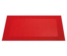 ASA 78075076 Set de Table BordÃ©, MatÃ©riel SynthÃ©tique, Rouge, 9x12x16 cm