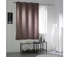 douceur dintÃ©rieur rideau a oeillets carres 140x180 cm occultant uni cocoon taupe