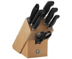 Zwilling 35140-000 Bloc Couteaux Bois Naturel 8 pièces Four Star