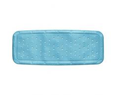 Kela 22379 Kreta Tapis de Baignoire PVC Bleu Clair 92 x 36 x 1 cm