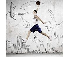 Scenolia Tableau Verre Acrylique Basket Fun 60 x 60 cm | DÃ©coration Murale Design Fait en France