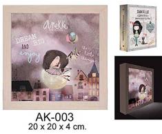 ANEKKE Boîte de lumière Ballerine Boîtes Décoratives Meubles Stickers Décoration de la Maison Unisexe Adulte, Multicolore (Multicolore), Unique