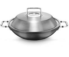 Fissler Luno / Wok (4,2 Litres, Ã 31 Cm) En Acier Inoxydable Avec Couvercle Ã Haut Espace, Toutes Les CuisiniÃ¨res Et LInduction