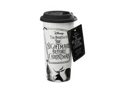 The Nightmare Before Christmas UT-NBC05928 Lidded Mug, Porcelain, Multicolour, 16oz