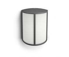 Philips 164649316 Luminaire ExtÃ©rieur LED Applique Murale Stock Gris Anthracite LumiÃ¨re Blanc Chaud