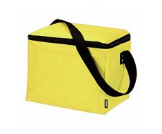 Ebuygb Lunch Time Sac isotherme, Polyester, Jaune