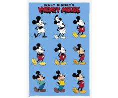 Erik Poster Disney Ãvolution de Mickey Mouse, Multicolore, 91, 5x61cm