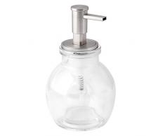iDesign 24410EU Distributeur de Savon moussant, Westport-Petit, Transparent/BrossÃ©