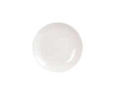 Fairmont & Main Arctic Lot de 4 Assiettes Ã Dessert en Porcelaine vitrifiÃ©e avec Rebord 21 cm