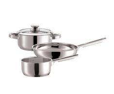 Varuna 926300 Batterie de Cuisine 4 Pièces Acier Inoxydable 18/10