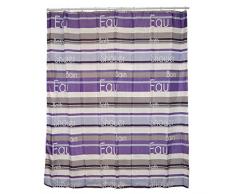 Frandis 195029 Rideau de Douche Polyester Parme 180 x 200 cm