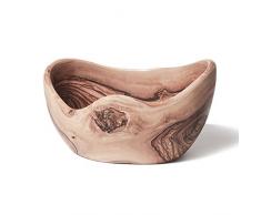 Berard 81580, Coupe Ã fruits Rustique en bois dâolivier fait-main, prÃ©sentation fruits - 25 cm