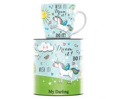 RITZENHOFF 1510182 Tasse Ã cafÃ©, Porcelaine, Braun/Blau/Gelb, 8,9 cm