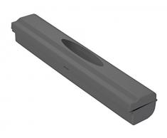 WENKO 86678100 Distributeur de Film Alimentaire Perfect Cutter, Gris (Anthracite), Plastique, 38 x 5,2 x 6,7 cm