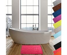 MSV 2108388 Galets Tapis de Bain Fuchsia 50 x 80 cm