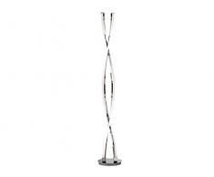 WOFI 3152.02.01.6000 Lampadaire, MÃ©tal, Integriert, 44 W, Chrom, 22 x 22 x 1395 cm