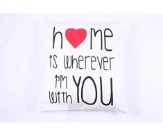 La Finesse - Housse de Coussin carrÃ©e dÃ©corative 50 x 50 cm pour la Maison en Coton pour Le Salon, Le canapÃ©, la Chambre Ã Coucher, Tissu colorÃ©, Taille Unique