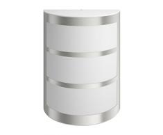 Philips luminaire extÃ©rieur LED applique murale Python inox lumiÃ¨re blanc chaud