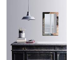 Bonamaison DÃ©coration Murale Impression sur Miroir EncadrÃ© sur Toile, Dimensions: 40 x 60 Cm - ConÃ§u et fabriquÃ© en Turquie