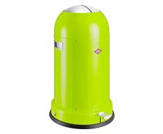 WESCO Poubelle Kickmaster - Collection Classique, MÃ©tal, Vert Citron, 41 x 41 x 69 cm
