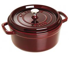 Staub Fonte 1102887 Cocotte Ronde Majolique Grenadine 28 cm
