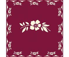 Kom Amsterdam Serviettes de Table Motif Fleurs Rouge