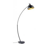 Reality, Lampadaire, Recife 1xE27, max.60,0 W Corps: metal, noir mat L:25,0cm, H:155,0cm, P:75,0cm IP20,Interrupteur pied
