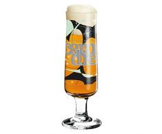 RITZENHOFF Verre à bière, Cristal, Cristal, Schwarz/Grau/weiÃ/türkis, 5.5 x 5.5 x 21.6 cm