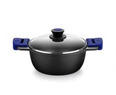 BRA Advanced Casserole 20 cm, aluminium moulé sous pression avec anti-adhésif, sans PFOA, super renforcé, haute performance et haute résistance aux rayures et à labrasion, convient pour induction.