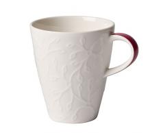 Villeroy & Boch CaffÃ¨ Club Floral Touch of Rose Tasse Ã cafÃ©, 200 ml, Porcelaine Premium, Blanc/Rose