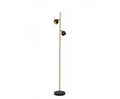 Lucide BINARI - Lampadaire - Ã 20 cm - LED - 2x5W 2700K - Noir
