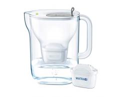 BRITA 085858 Carafe filtrante, Entonnoir : SMMA, Gris Clair, 13,5 x 25 x 24,5 cm