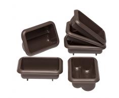 Lurch 85077 Moule à Mini Stollen Flexiform en 6pcs Marron, Silicone, 20 x 15 x 10 cm